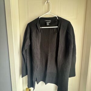 Tahari Black Merino Wool Sweater